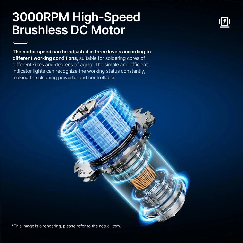 AIXUN CM30 Soldering Tip Cleaner Capacitance Sensing Microsecond-Level Reaction 360-Degree Full-Angle Cleaning - 4