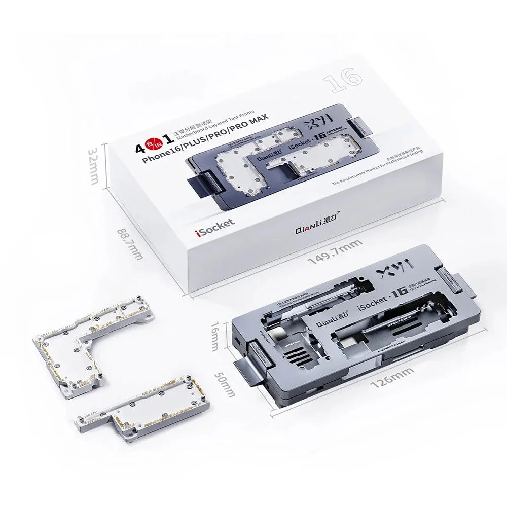 QIANLI For iPhone 16 / 16 Pro / 16 Plus / 16 Pro Max Motherboard Layered Test Frame Logic Board Function Testing - 7