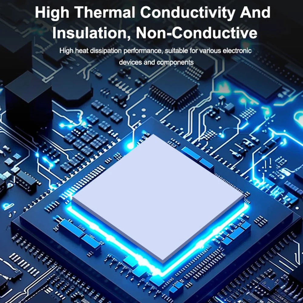 RELIFE RL-098 100PCS Insulating Thermal Silicone Sheet High Thermal Conductivity Non-Conductive Pad - 4