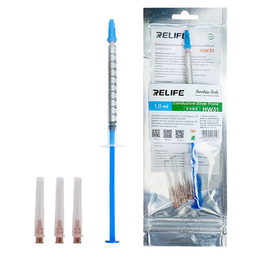 RELIFE HW31 1.0ml Conductive Silver Paste for Ribbon Cable Phone Circuit Repair - 1