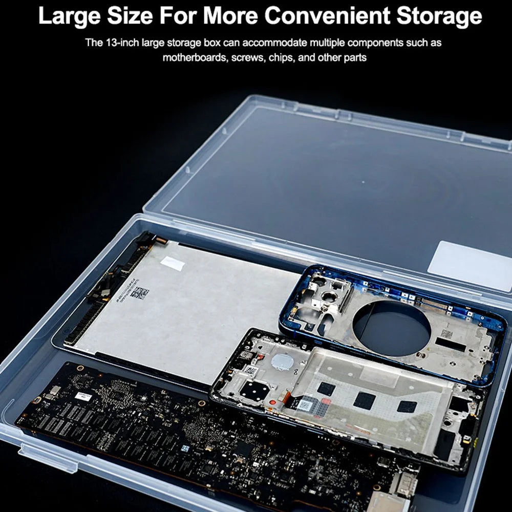 RELIFE TO3 Laptop Repair Storage Box 13 inch Tablet Phone Repair Motherboard Screws Chip Protection Organizer - 5
