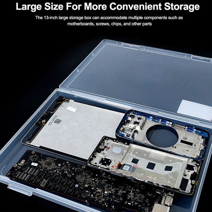 RELIFE TO3 Laptop Repair Storage Box 13 inch Tablet Phone Repair Motherboard Screws Chip Protection Organizer - 5