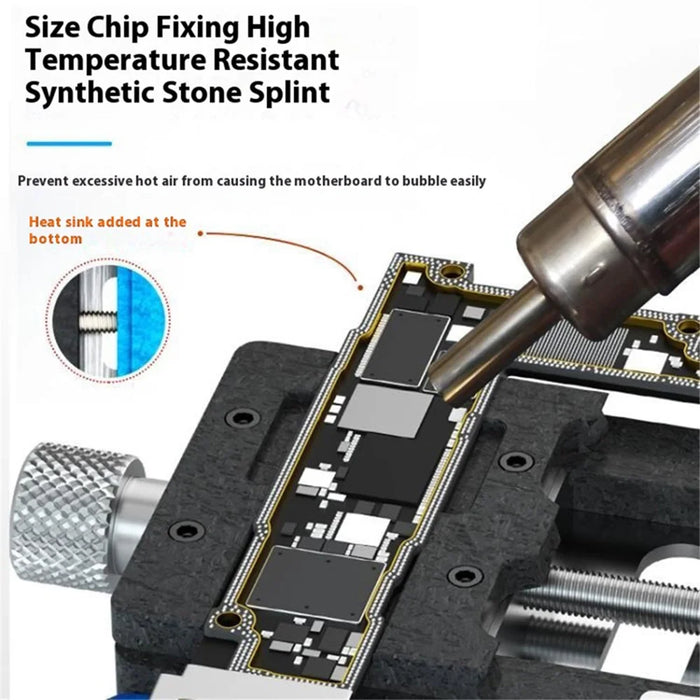 MAANT T1 Dual-Axis Steel Frame Clamp Universal Phone Repair Fixture Tool for Motherboard / CPU / IC Chip - 3