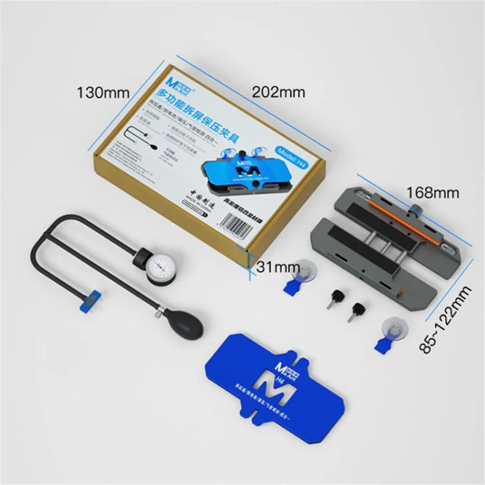 MAANT H4 Phone Repair Clamp Kit Screen Side Holder Fixture Tool with Air-Tight Seal for Mobile Device Maintenance - 7