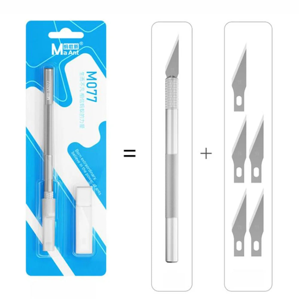 MAANT M077 6-in-1 Phone Repair Tool Kit Back Cover Removal / Scraper / Craft Knife for Mobile Device Maintenance - 4