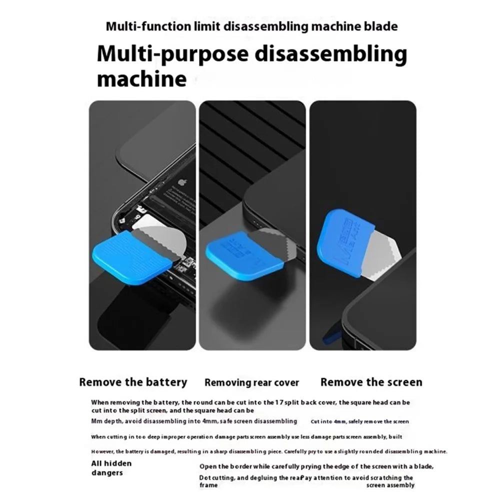 MAANT M074 5Pcs / Set Mobile Phone Repair Tool Kit Curved Screen Disassembly Blades for Smartphone Maintenance - 6