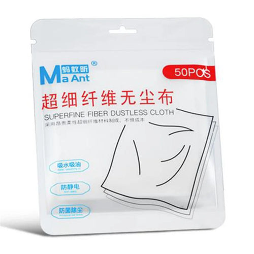 MAANT 50Pcs / Pack Microfiber Dust-Free Cleaning Cloths Ultra Fine Fiber for Electronic Devices - 1
