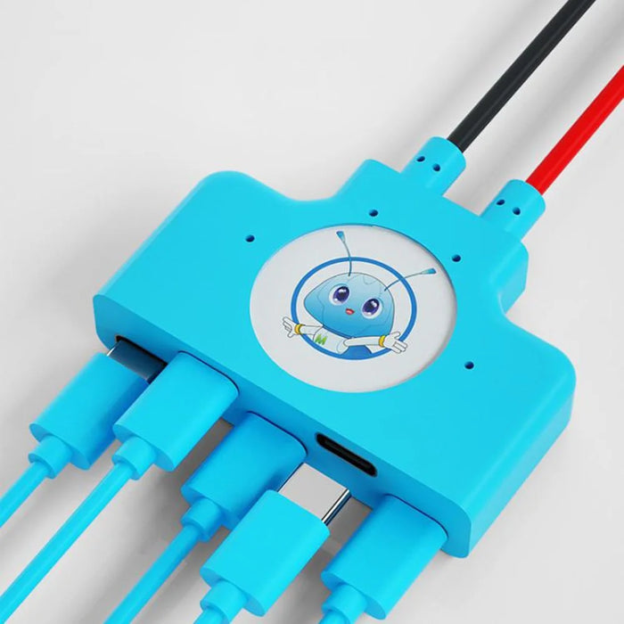 MAANT KJ-3 1-to-3 15-Port Phone Boot Power Cable Extender Cellphone Startup Cable For Multiple Android Devices - 4
