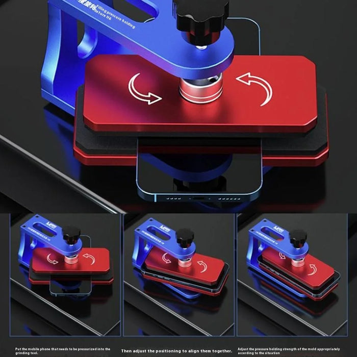 MAANT H6 Phone Screen Repair Clamp Fixture Pressure Bonding Tool for Screen  /  Back Cover Adhesive 360° Rotation - 4