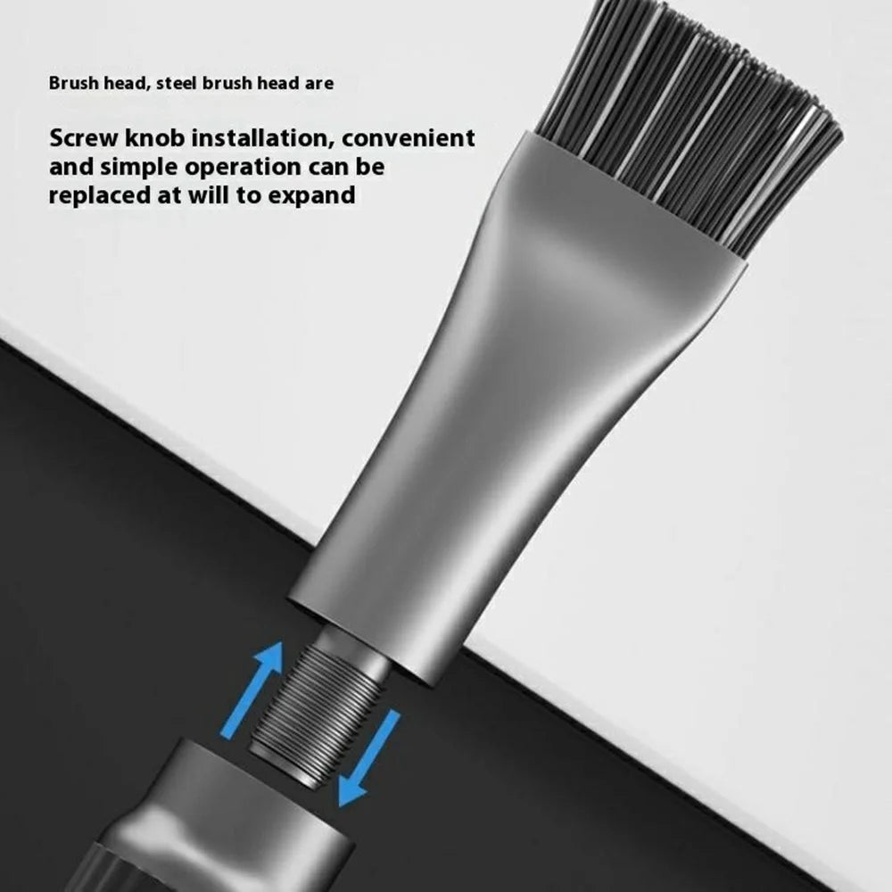 MAANT Dual-Head PCB Cleaning Brush Hard Bristle Steel Wire Anti-Static Board Chip Dust Removal Tool - 3