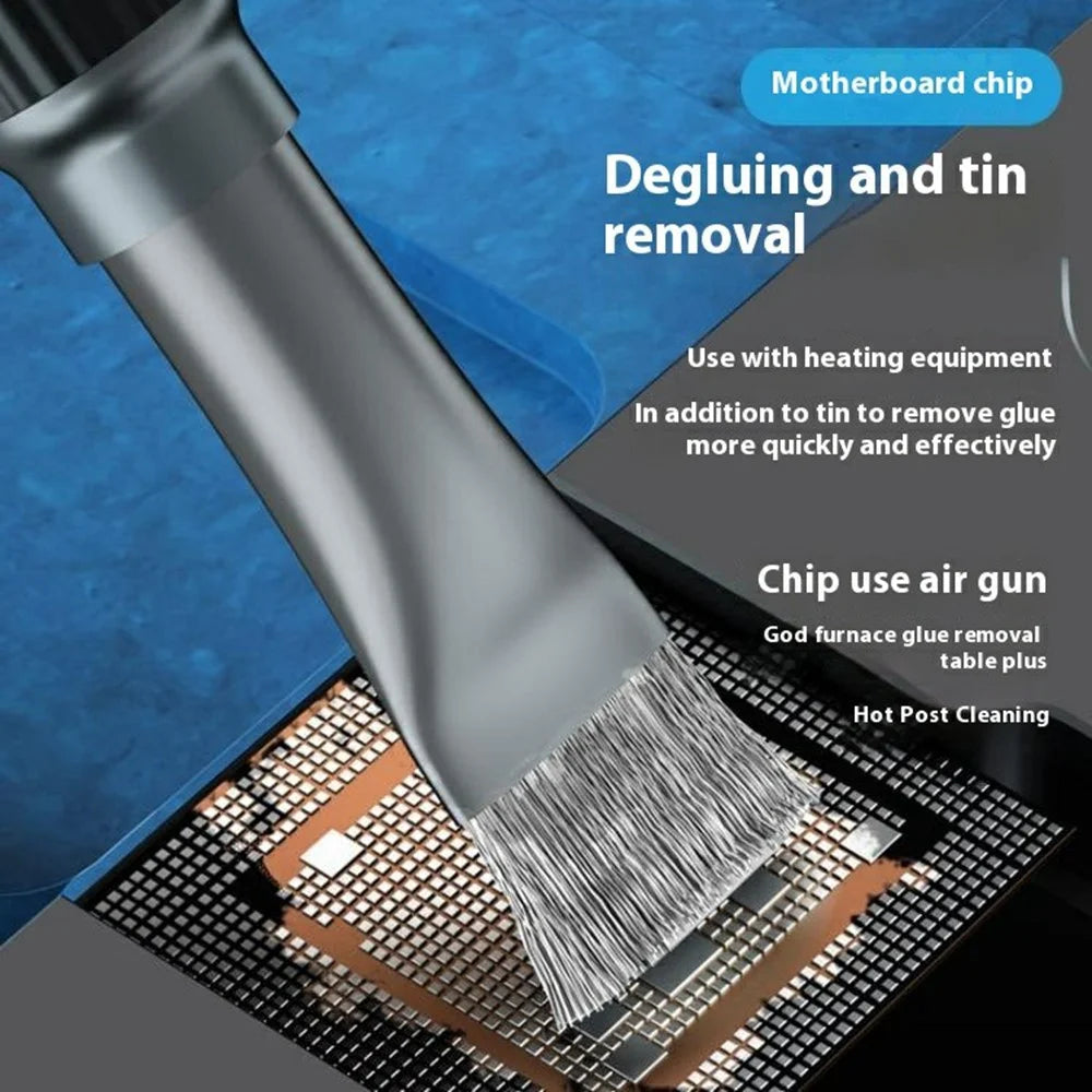 MAANT Dual-Head PCB Cleaning Brush Hard Bristle Steel Wire Anti-Static Board Chip Dust Removal Tool - 4