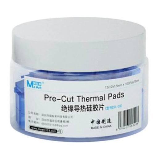 MAANT DR-03 100 Pcs Insulation Thermal Silicone Pad Heat Dissipation Pad For PC Motherboard  /  Electronic Devices - Blue - 1