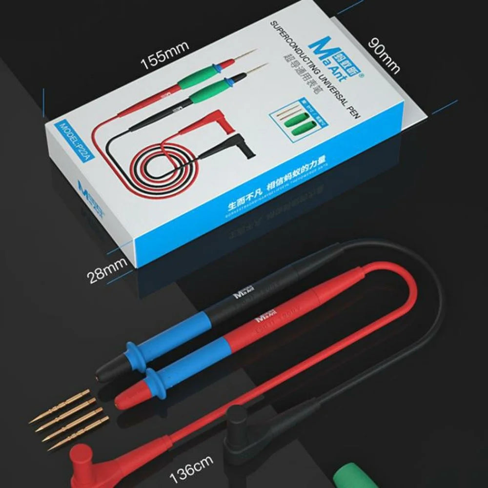 MAANT P22A Multimeter Probe Ultra Sharp Tip Universal Test Pen High Precision Measurement Tool - 5