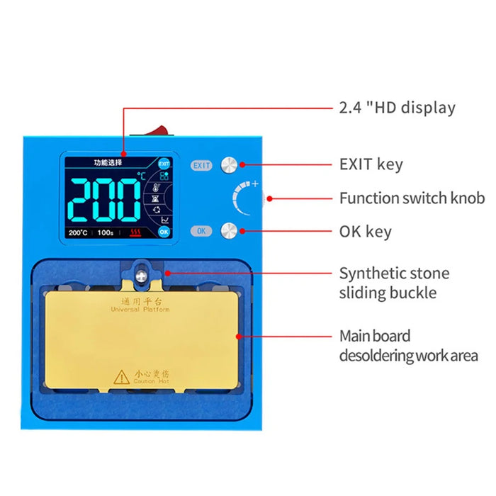 AIXUN iHeater Pro Desoldering Station for iPhone X - 12 Series Android Chip Motherboard Layered Repair - 7