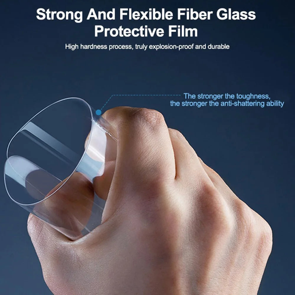 SUNSHINE UV-1 25Pcs HD Fiberglass Protective Film with Lamp Box UV Screen Protector Super Toughened Explosion Proof - 4