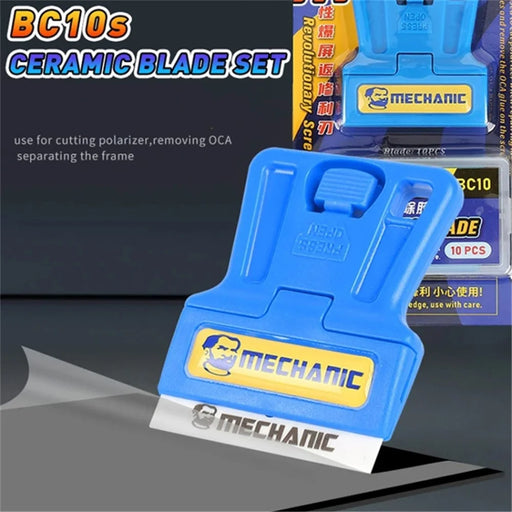 MECHANIC BC10S High Sharpness Insulated Ceramic Blade Set for Phone Screen OCA Glue Removal Mobile Repair Tools - 2