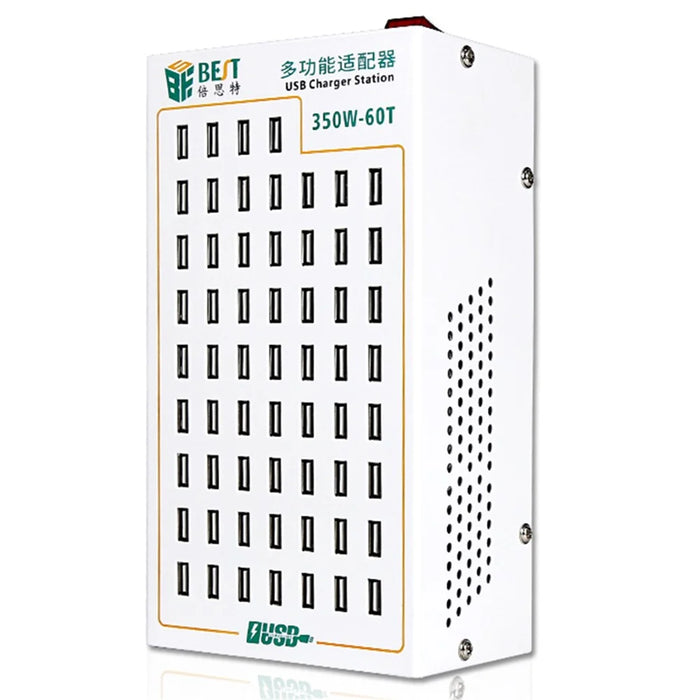 BEST 350W-60T 60 Port Multi Function Charging Station USB Charger Smart Fast Charging for Mobile Devices - 1