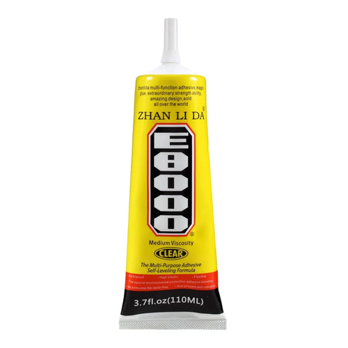 ZHANLIDA E8000 110ml Clear Adhesive Sealant Glue for DIY Diamond Clothes Shoes Phone Border Glue [MSDS Certification] - 1