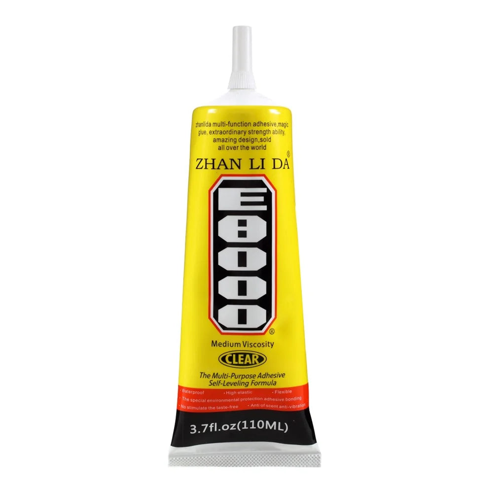 ZHANLIDA E8000 110ml Clear Adhesive Sealant Glue for DIY Diamond Clothes Shoes Phone Border Glue [MSDS Certification] - 1