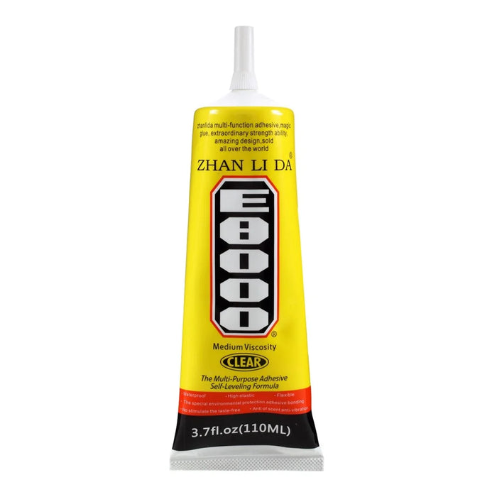 ZHANLIDA E8000 110ml Clear Adhesive Sealant Glue for DIY Diamond Clothes Shoes Phone Border Glue [MSDS Certification] - 1