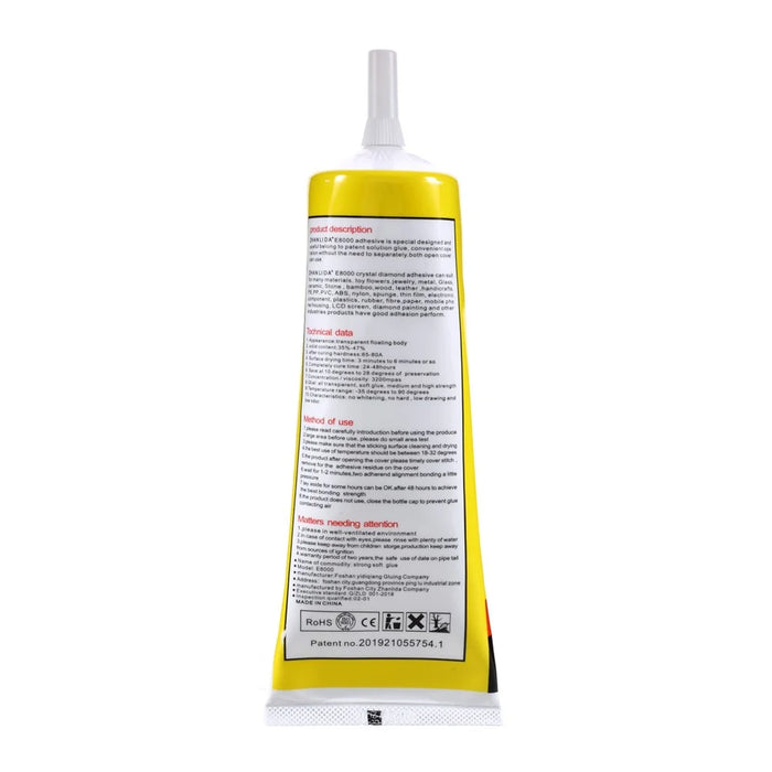 ZHANLIDA E8000 110ml Clear Adhesive Sealant Glue for DIY Diamond Clothes Shoes Phone Border Glue [MSDS Certification] - 2