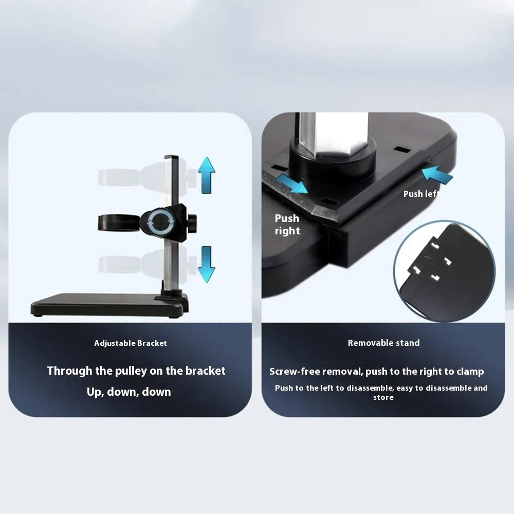 BEST BST-X10 1000X Magnification 5.5 Inch LCD Screen Digital Microscope for Industrial Repair - 4