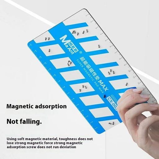 MAANT XC-003 Magnetic Screw Organizer Pad Anti-Fall Screws Storage Mat with Measuring Scale - 2