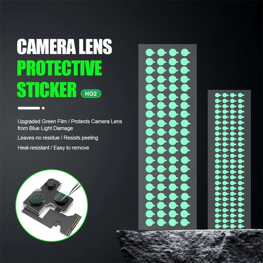 RELIFE HO2 Camera Lens Protective Sticker Set Green Film Blue Light Protection No Residue Heat Resistant Easy Remove for Repair - 2