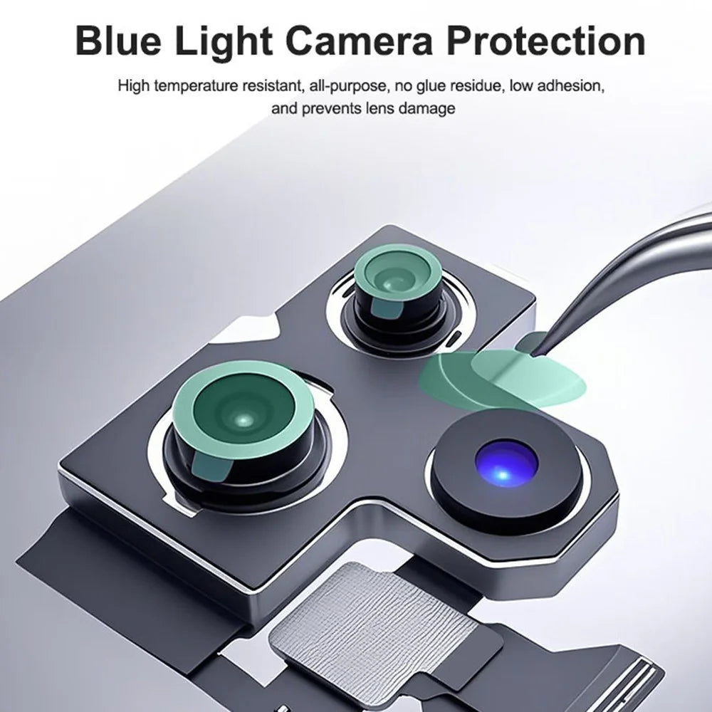 RELIFE HO2 Camera Lens Protective Sticker Set Green Film Blue Light Protection No Residue Heat Resistant Easy Remove for Repair - 3