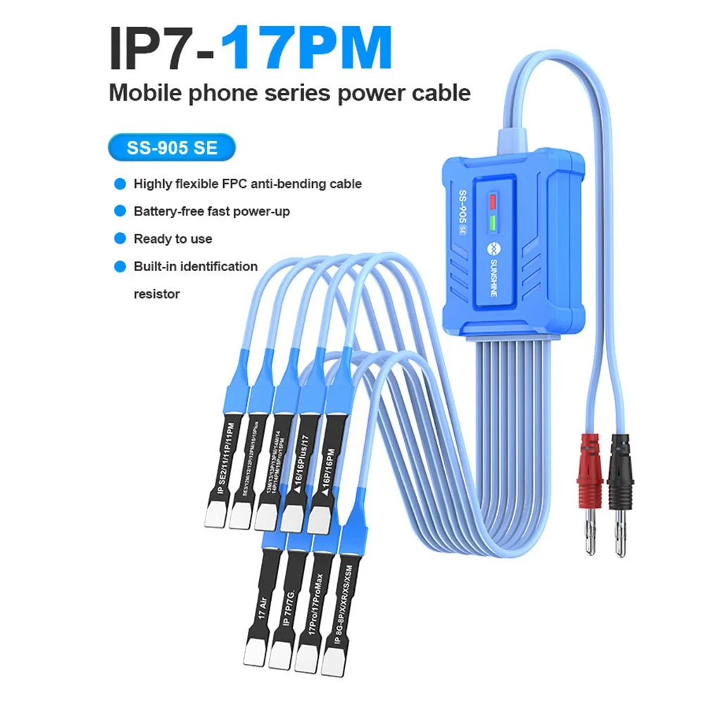 SUNSHINE SS-905 SE Battery-Free Power-On Test Cable for iPhone 6 - 17 Series Flexible FPC Cable, Boot Test Line - 2