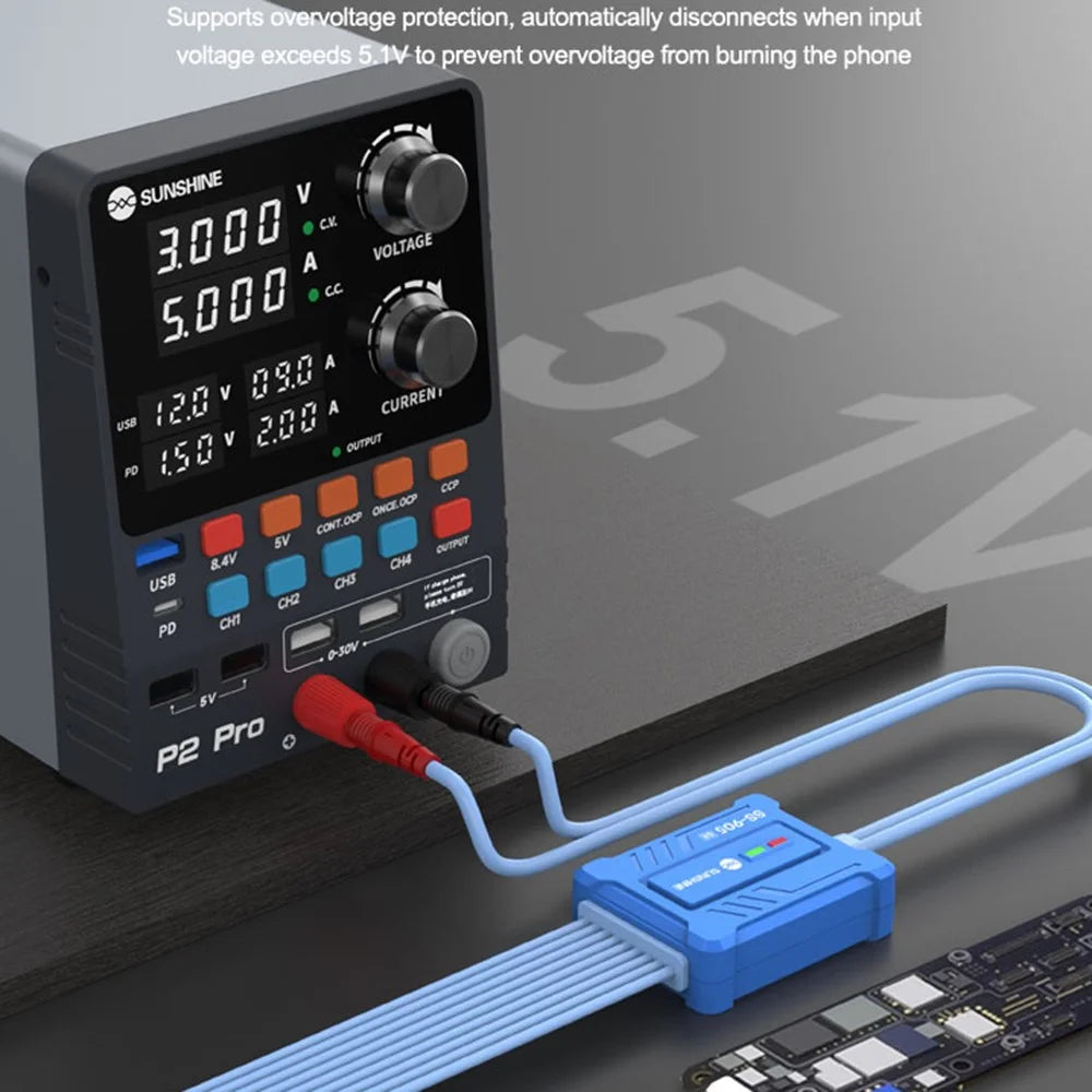 SUNSHINE SS-905 SE Battery-Free Power-On Test Cable for iPhone 6 - 17 Series Flexible FPC Cable, Boot Test Line - 5