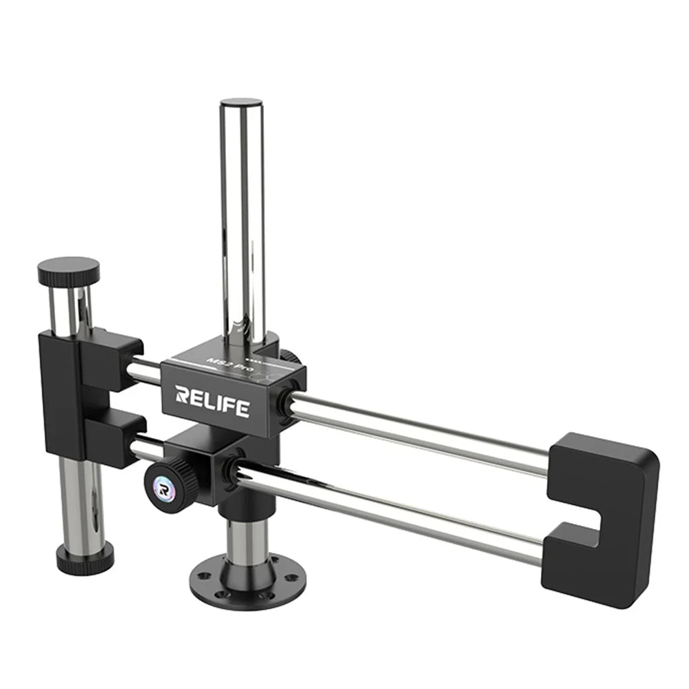 RELIFE MS2 Pro Dual-Bearing Dual-Rod Microscope Stand 360° Rotation  /  Multi-Angle Adjustment for Desktop Use - 1