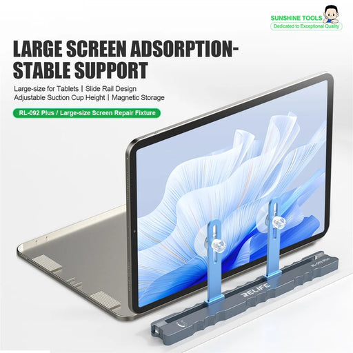 RELIFE RL-092 Plus Large Screen Repair Fixture Holder Vacuum Adsorption Adjustable Height for Tablet / Phone Maintenance - 2