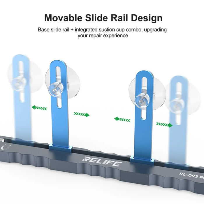 RELIFE RL-092 Plus Large Screen Repair Fixture Holder Vacuum Adsorption Adjustable Height for Tablet / Phone Maintenance - 3