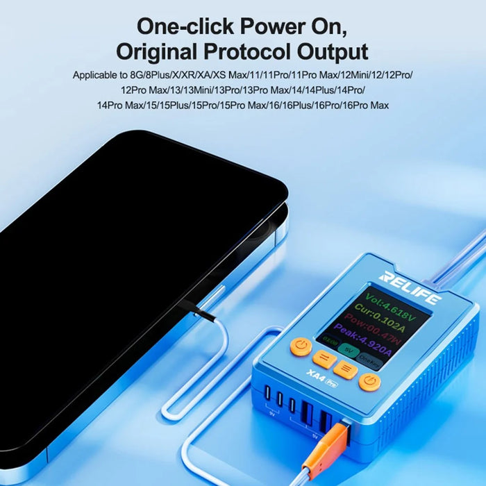 RELIFE XA4 Pro For iPhone 8 - 17 Pro Max Series One-Touch Power Cable for Smartphone Repair Test Cord - 3