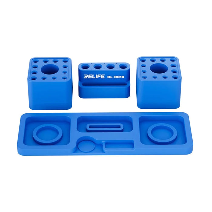 RELIFE RL-001K Multi-Functional Silicone Storage Box Organizer Heat Resistant Magnetic Adsorption - Blue - 7