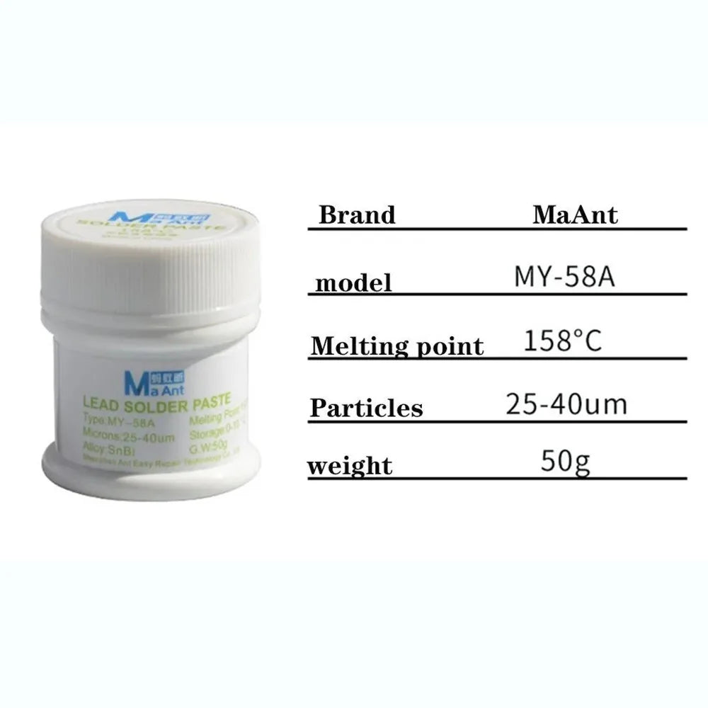 MAANT MY-58A 158℃ Solder Paste Welding Flux for Phone Microsoldering Repair Solder Tools - 2