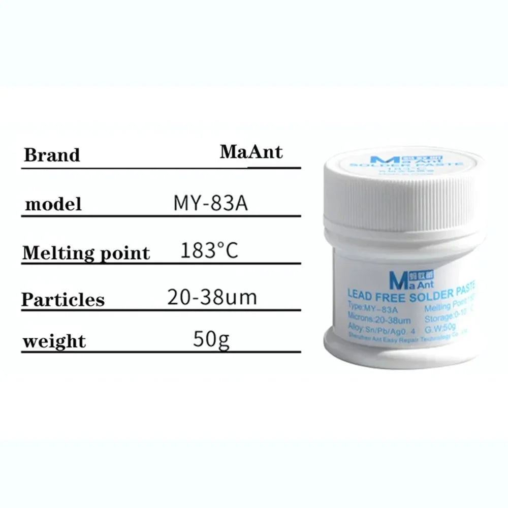 MAANT MY-83A 183℃ Solder Paste Welding Flux for Phone Microsoldering Repair Solder Tools - 5