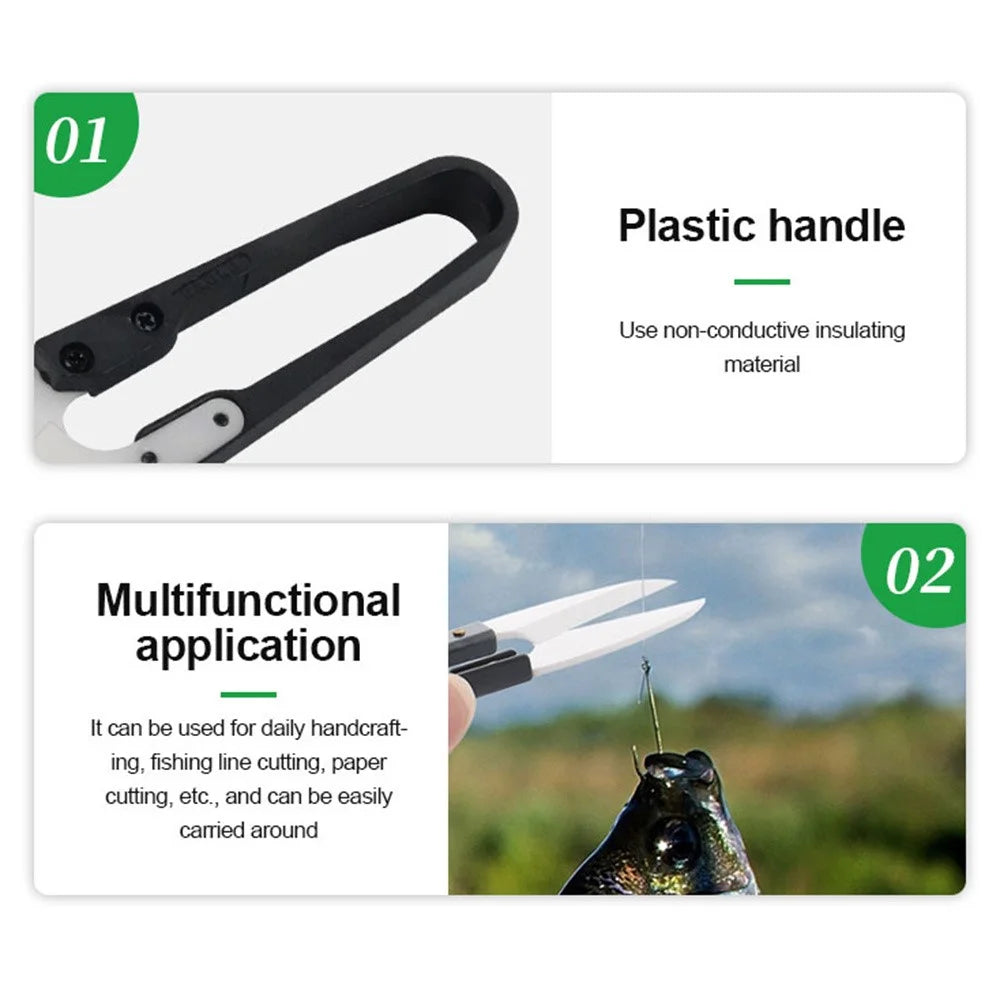 RELIFE RL-102 Ceramic Insulated U-Shaped Scissors for Battery Repair Scissors Cut Battery Cable Tool - 6