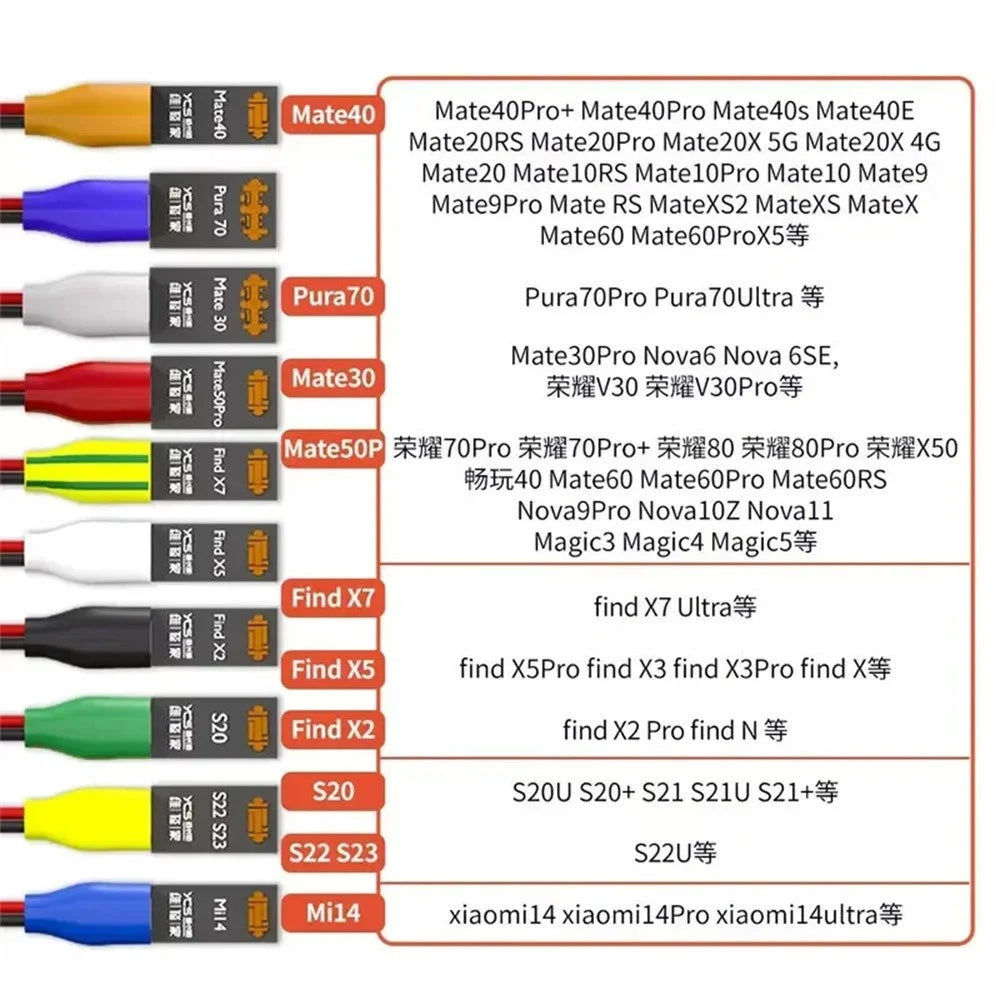 YCS-D02 Boot DC Battery Test Cable Power Detection for Android Phones Motherboard Repair Clip Line - 3