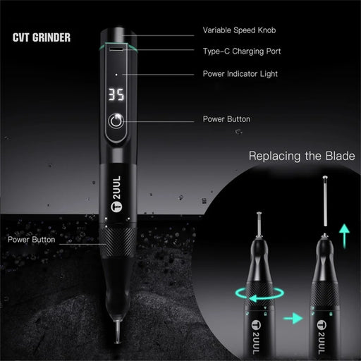 2UUL DA84 CVT Phone Repair Grinding Pen Engraving Tool for Metal / Glass / Ceramic / Plastic / Wood - 2
