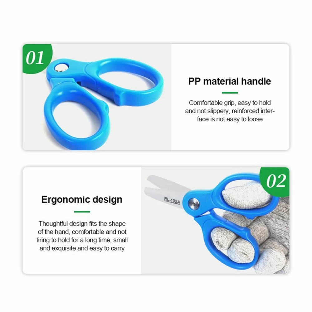 RELIFE RL-102A Ceramic Blade Mini Insulated Scissors for Mobile Phone Repair Battery Cable Cutter - 6