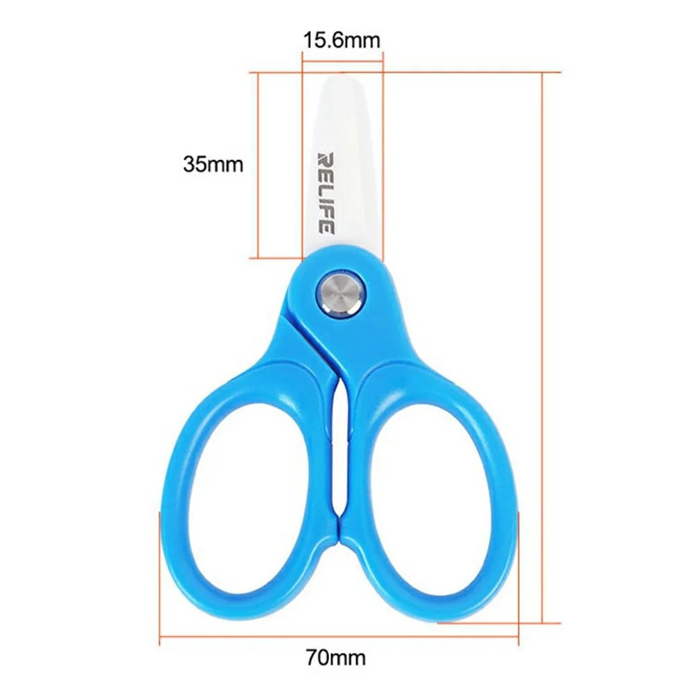 RELIFE RL-102A Ceramic Blade Mini Insulated Scissors for Mobile Phone Repair Battery Cable Cutter - 7