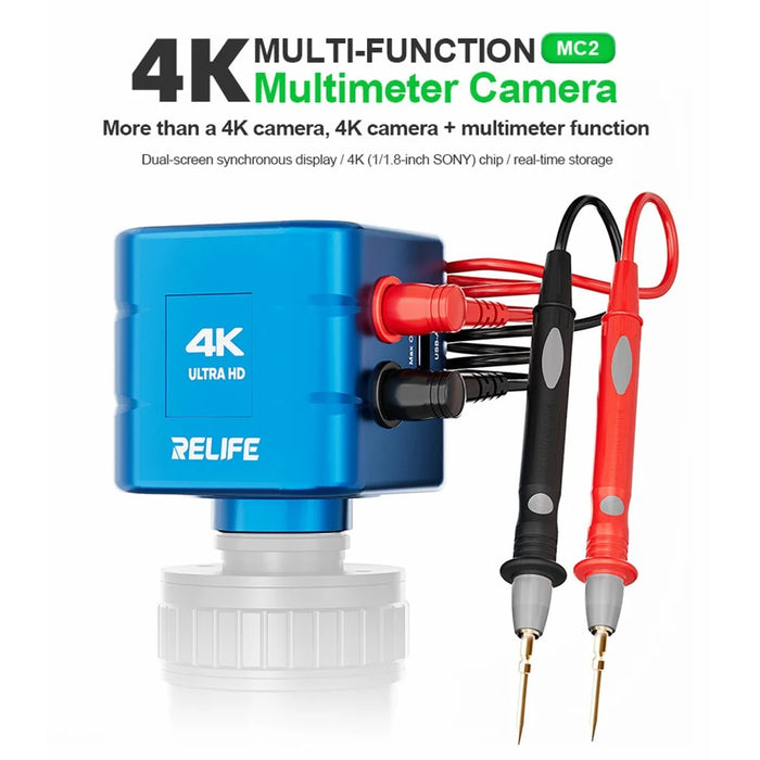 RELIFE MC2 Multimeter Camera 4K Digital Multimeter Dual Screen Synchronous Display for Efficient Maintenance - 4