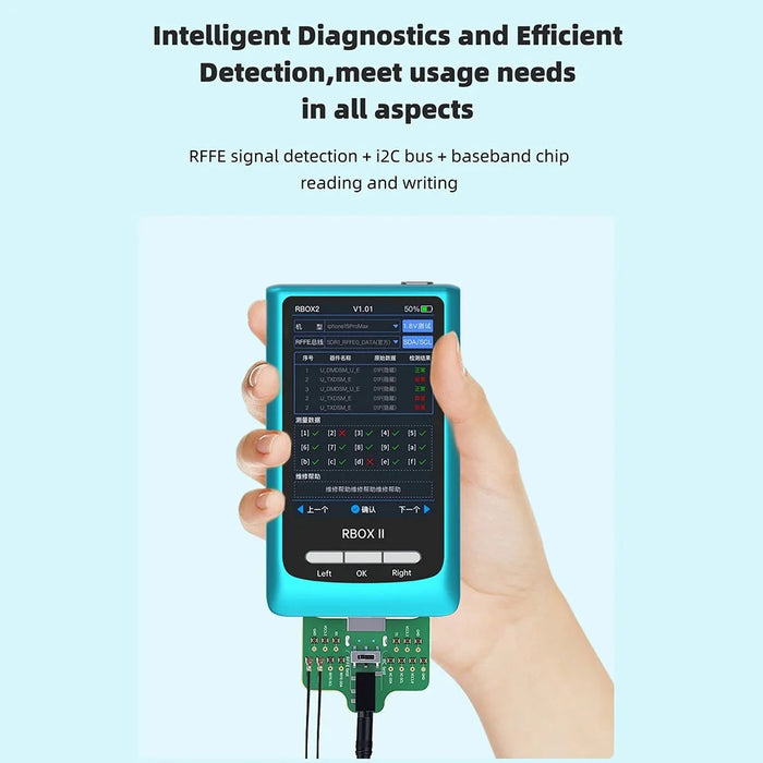 JC RBOXII Data Test Bus Analyzer for Apple / Qualcomm RFFE BUS Blind Test Jumper Detection, Monthly Card Version - 4