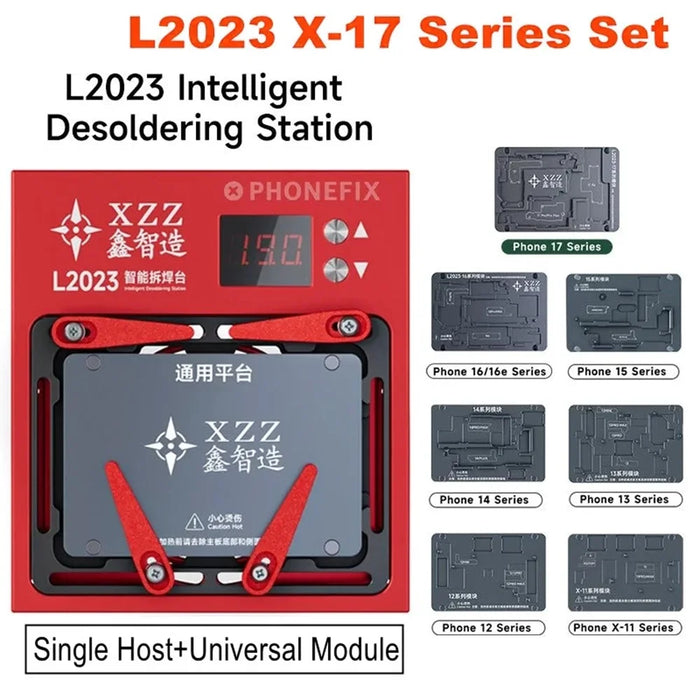 XZZ L2023 For iPhone X-17 Series Intelligent Desoldering Station Temperature Control Fast Heating for Motherboard Repair - EU Plug - 2