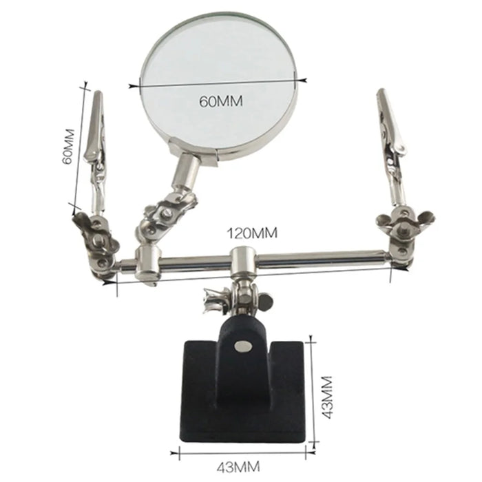 BEST BST-168Z Clip-On Magnifying Glass 3X Magnification Rotatable Lens Magnifiers - 4