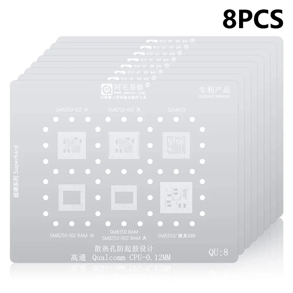 AMAOE QU1-8 8Pcs Tin Planting Net Kit Heat Dissipation Design for Qualcomm QU1-8 System - 1