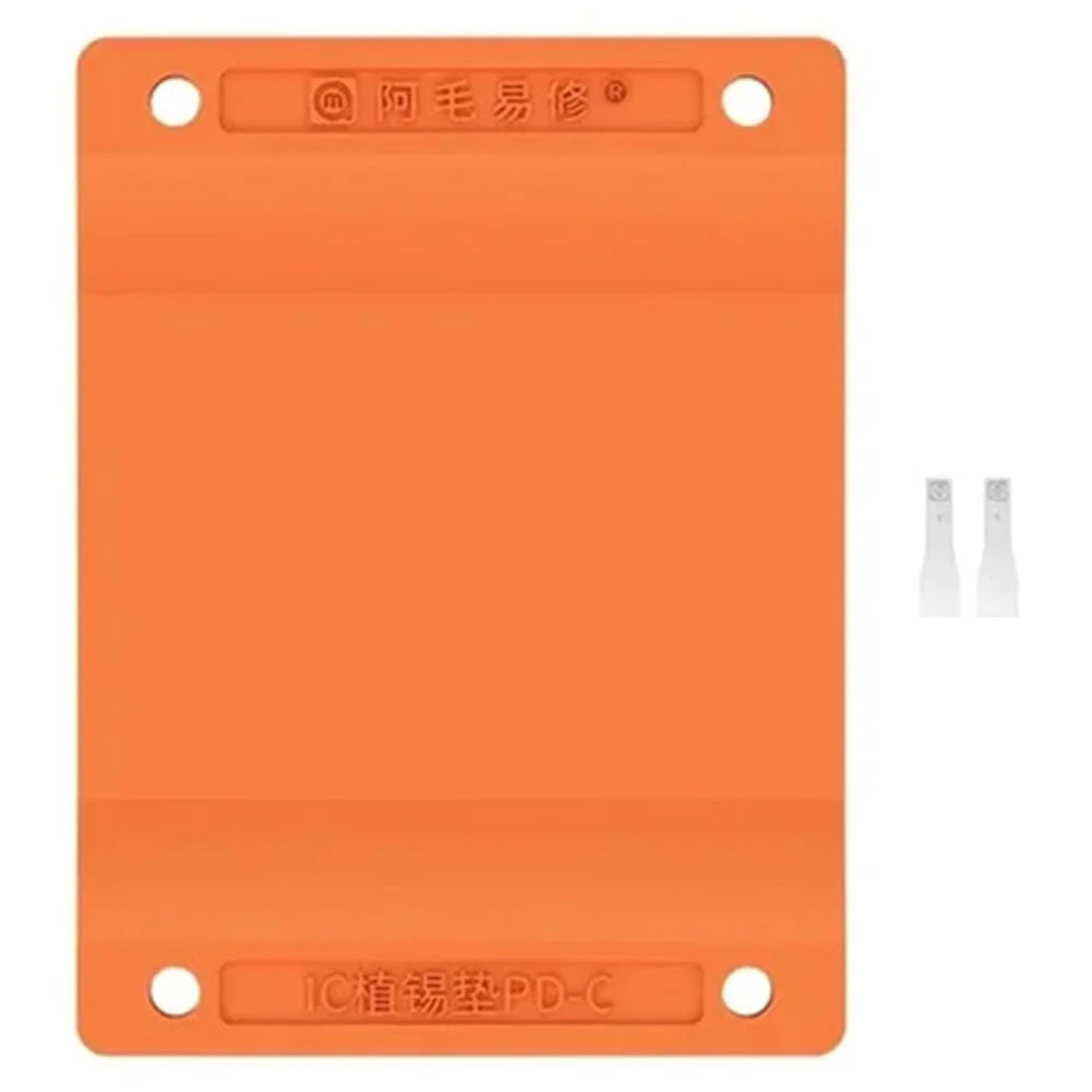 AMAOE BGA Chip Rework Reballing Stencil Magnetic Positioning Tin Pad for iPhone / Android Phone Repair - 1