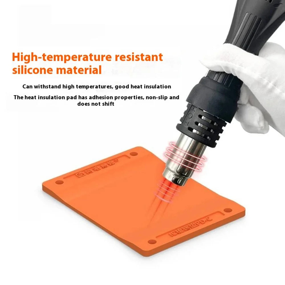 AMAOE BGA Chip Rework Reballing Stencil Magnetic Positioning Tin Pad for iPhone / Android Phone Repair - 2